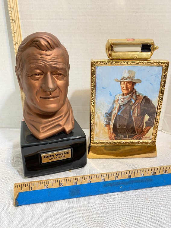 2 John Wayne decanters