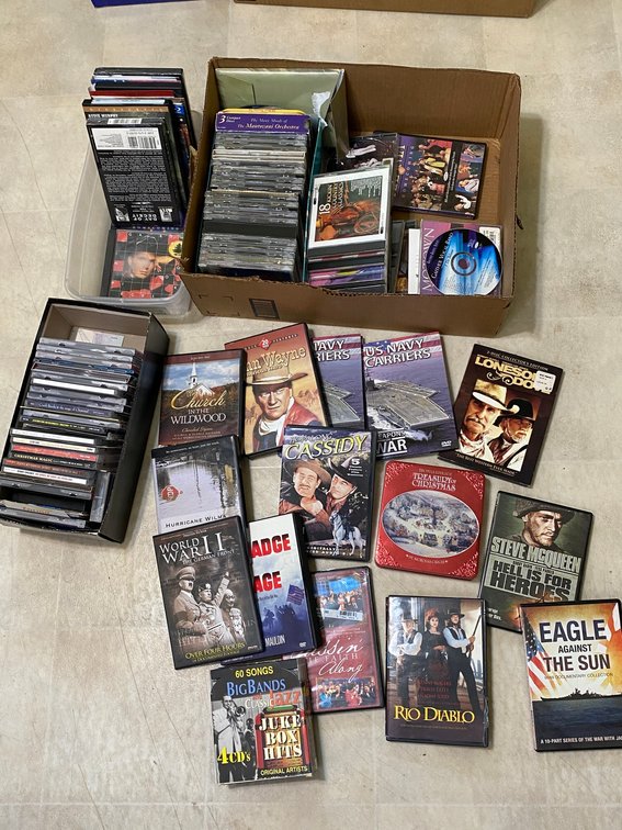 DVD's, CD's