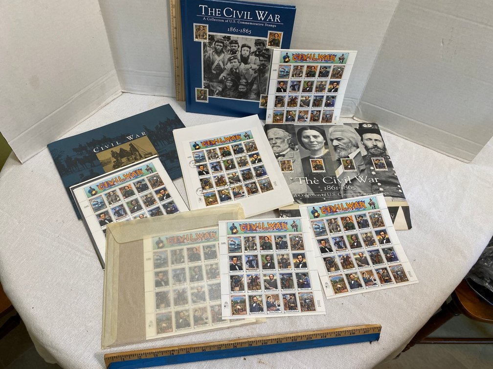 Civil War US commemorative stamp collection