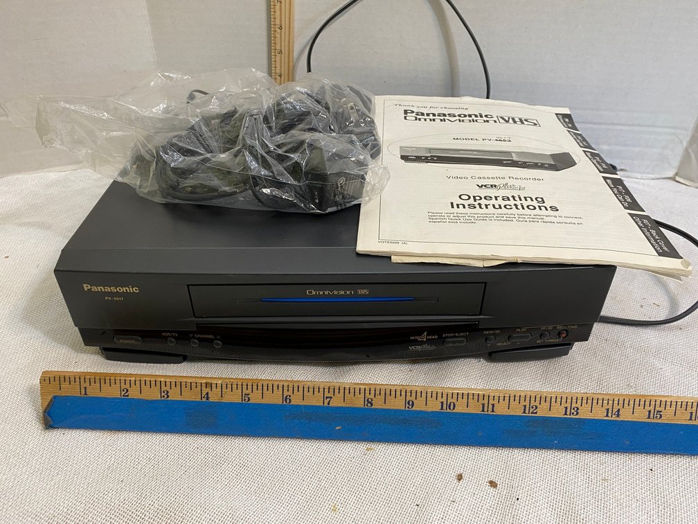 Panasonic Omnivision VHS player without remote