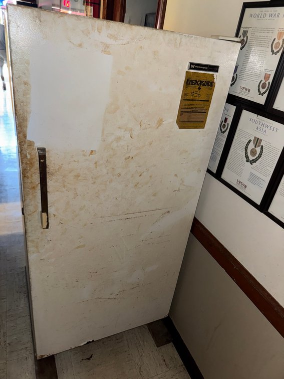 White Upright Freezer