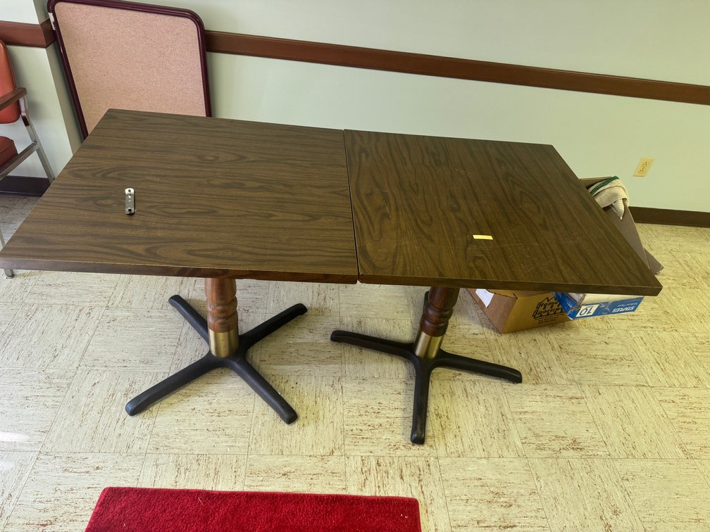 Double-Pedestal Cafe Table