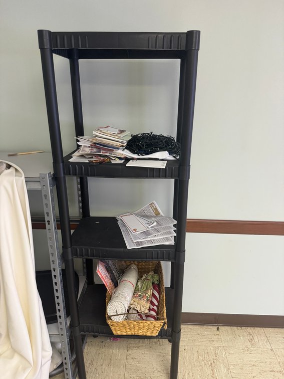 4-Tier Plastic Shelving Unit
