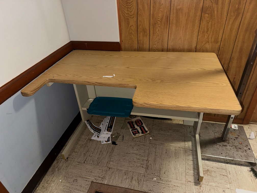 Wood-Grain Office Desk