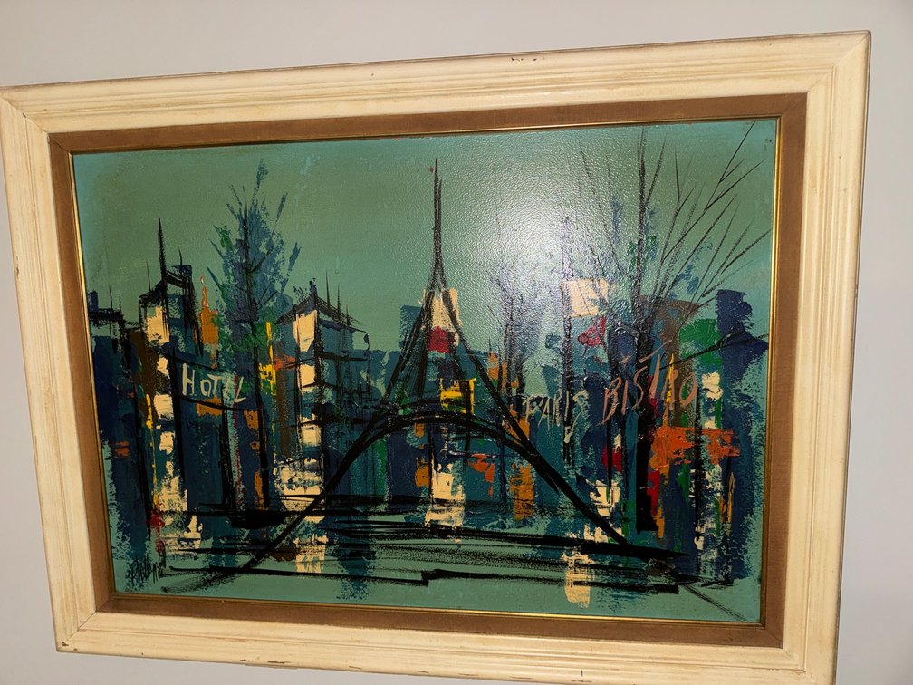Mid-Century Cityscape Paintings