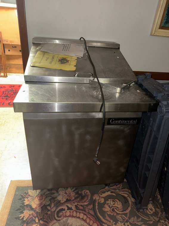 Continental Undercounter Prep Refrigerator