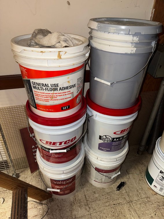 Floor Care & Adhesive Buckets