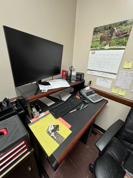 Office Desk Setup & Computer Equipment