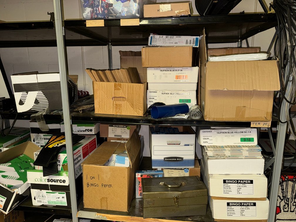 Metal Shelving & Office Supplies
