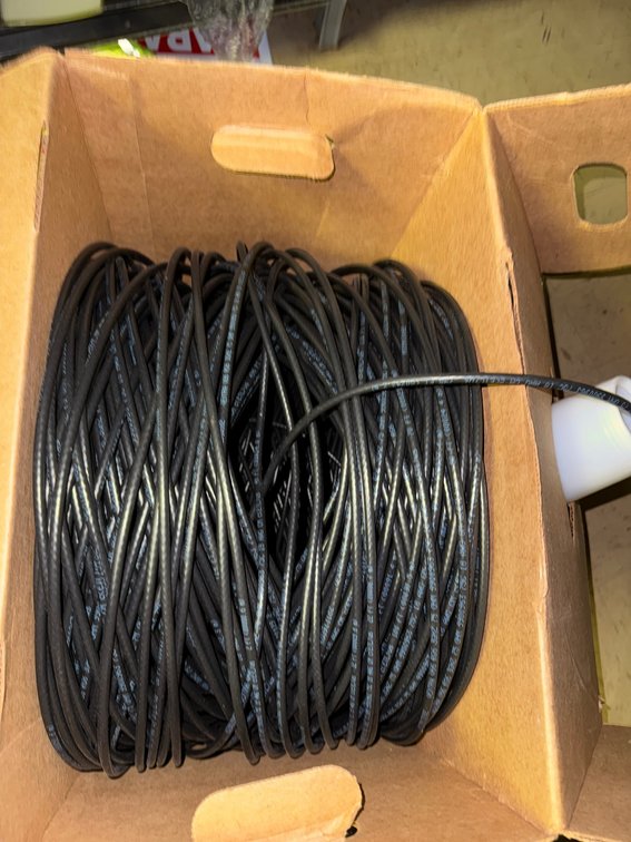 Spool of Black Cable