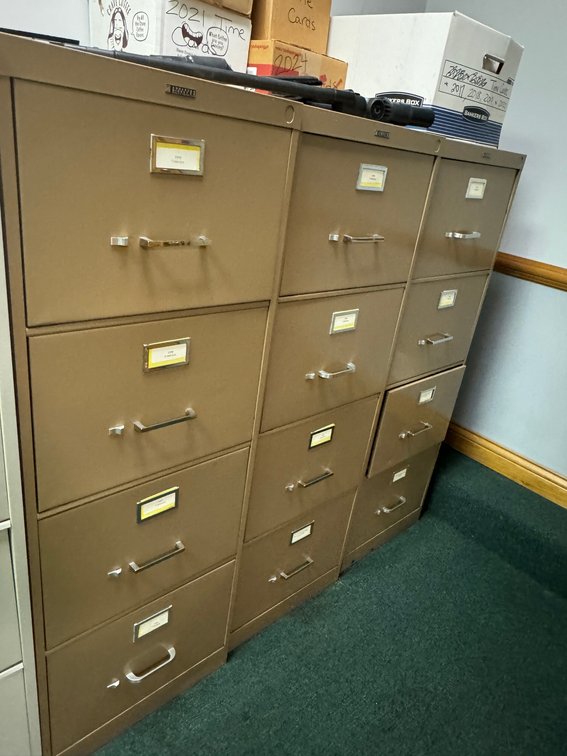 Four Filing Cabinets