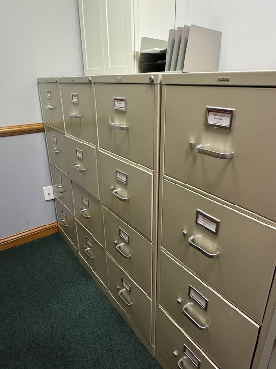 Four Filing Cabinets