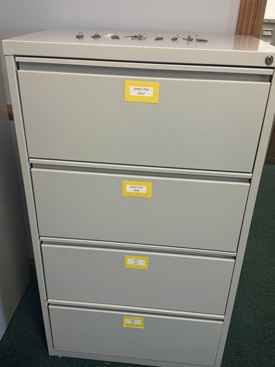 Light Gray 4-Drawer Lateral File Cabinet