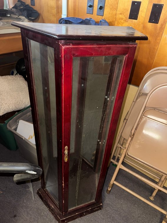 Wood & Glass Curio Display Cabinet