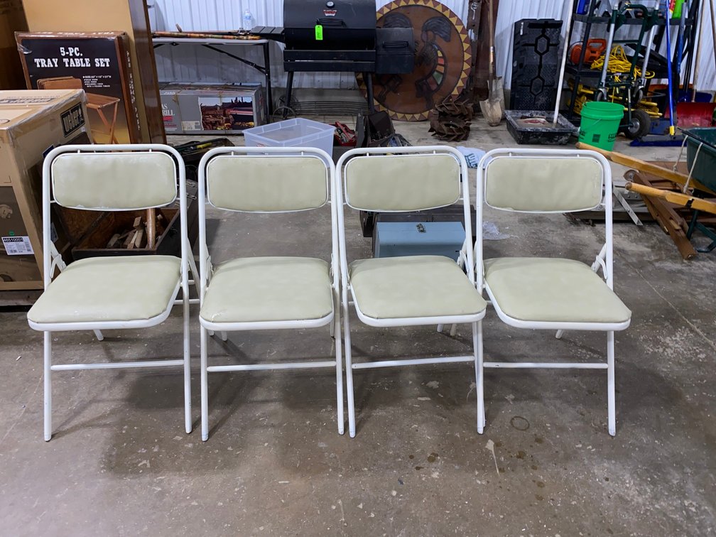 Four Folding Chairs