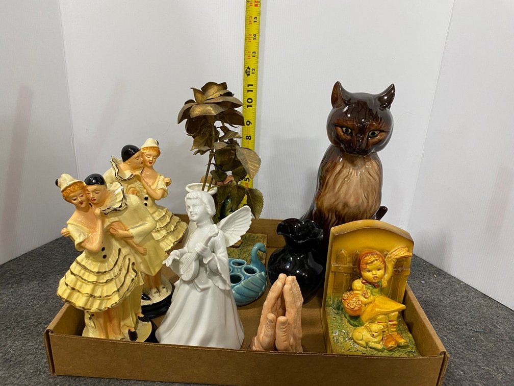 glass Figurines, Book Ends