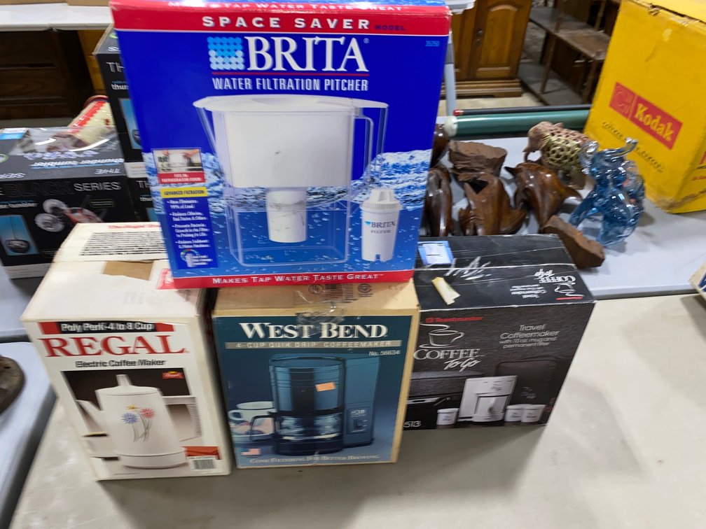 Britta Water Filtration Pitcher, 2- Electric Coffee Maker, Travel Coffee Maker