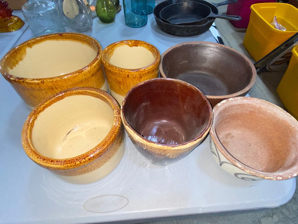 Stone ware Crocks and Bowls