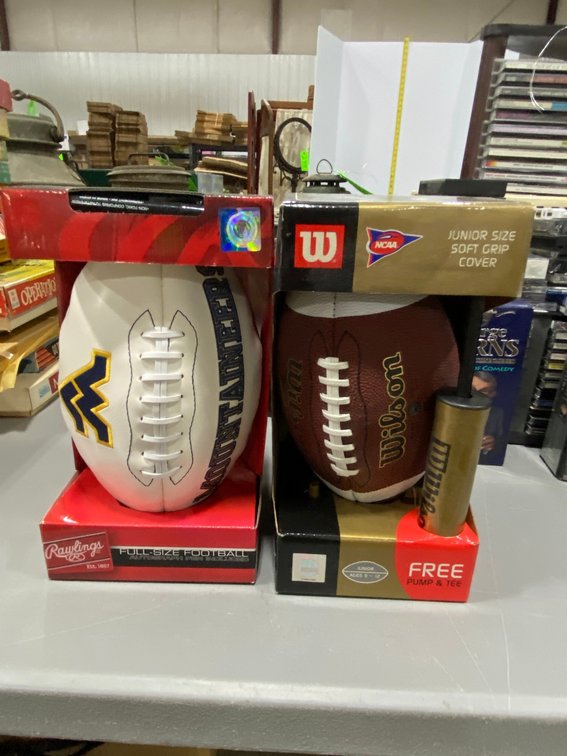 WV University Football, Wilson Junior size Soft Grip Football