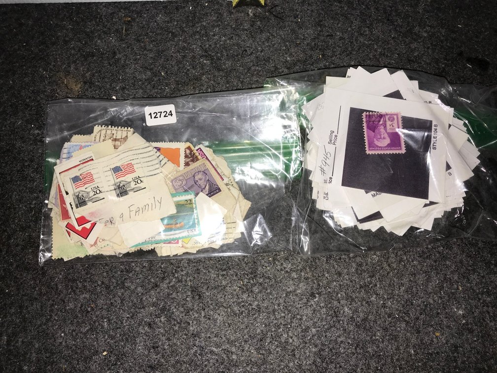 Mixed Vintage Stamp Sticker Lot