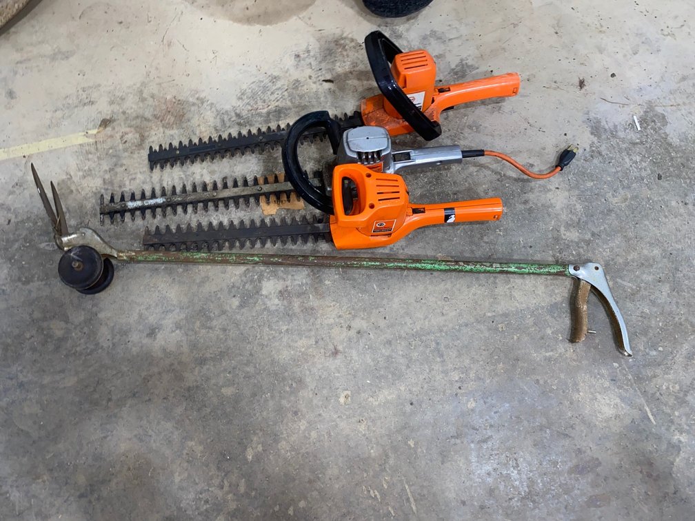 Hedge trimmers, lawn edger