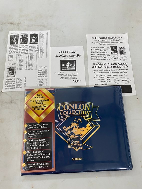 Conlon Collection 8x10 Baseball cards
