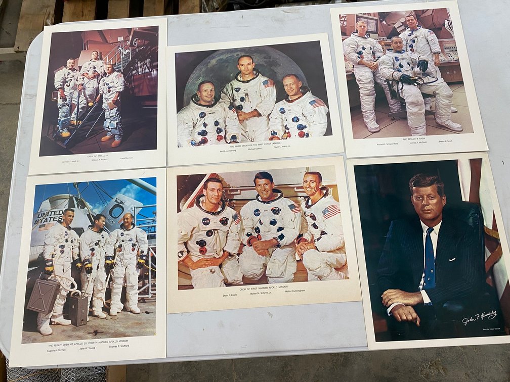Photo of Neil Armstrong, Michael Collins, Edwin Aldrin