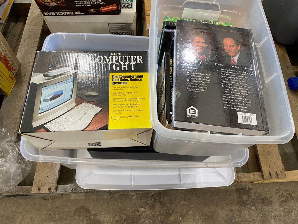 CD's, DVD's, Computer Light, Stamp albums