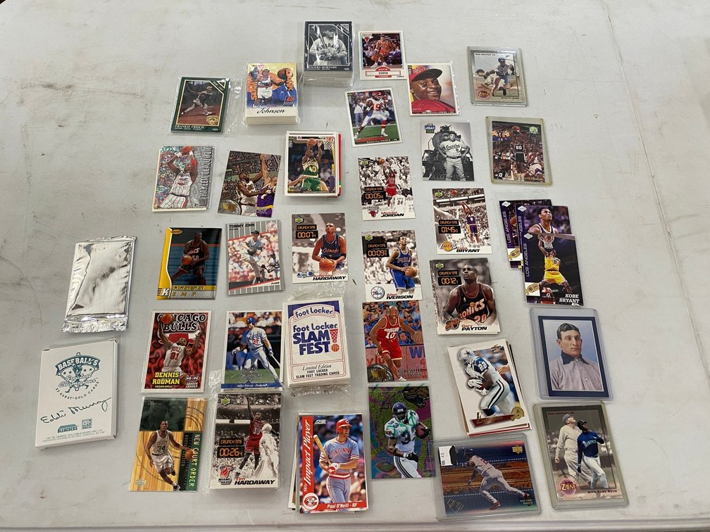 90's Baseball, Basketball, Football, and hockey Cards