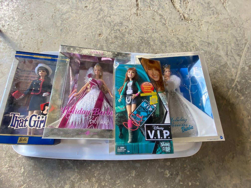 2-Holiday Barbies, Disney VIP, That girl Barbie