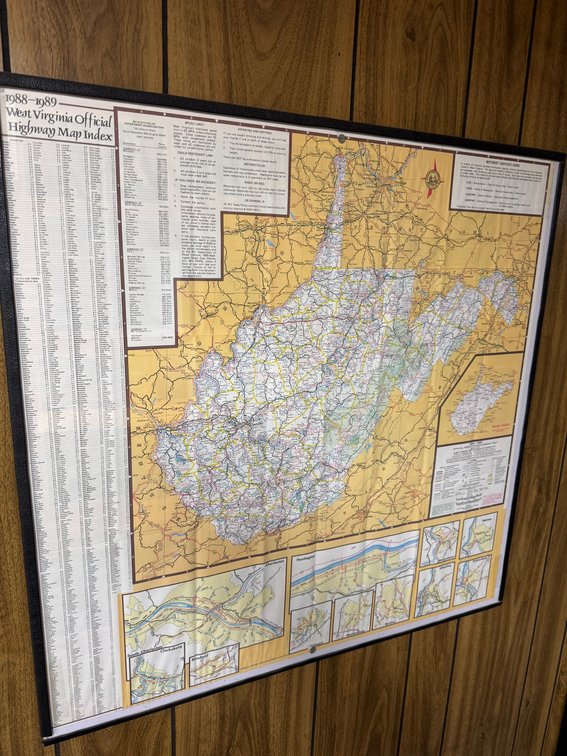 WV official Highway Map