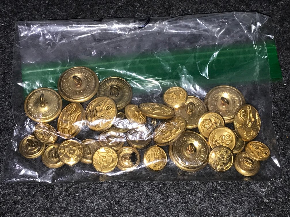 World War 1 era Military Button Lot