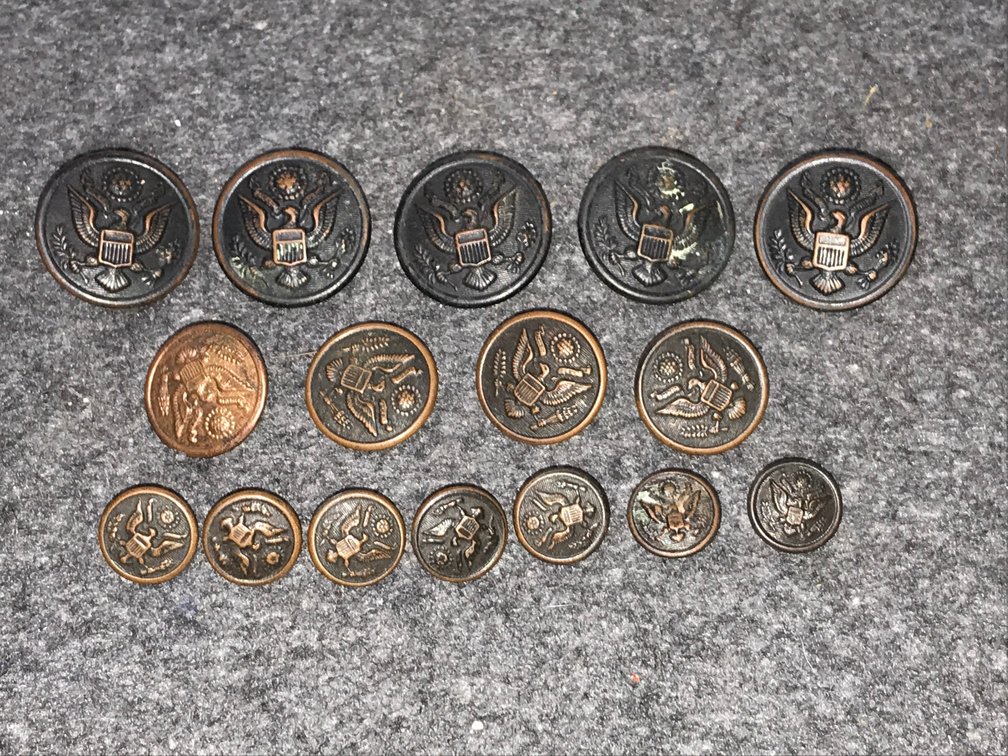 Military button Mixed Lot