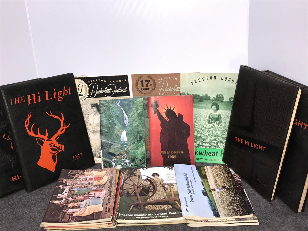 Early Buckwheat Festival Brochure and 1950's Kingwood High Yearbook Lot