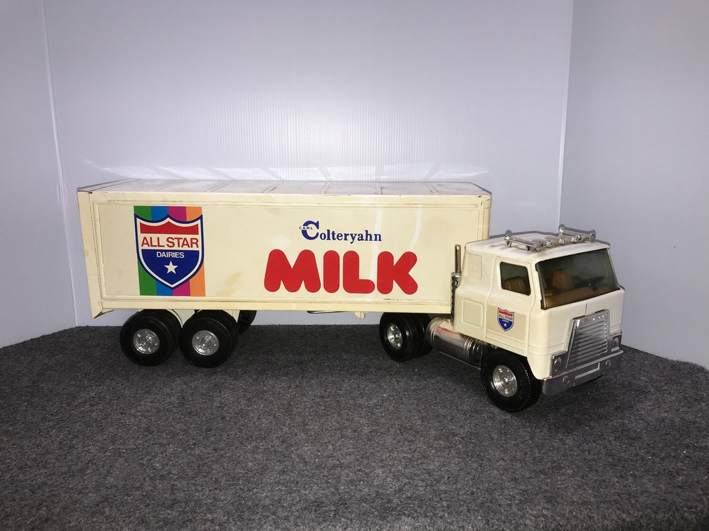 Vintage Pressed Steel Milk Truck