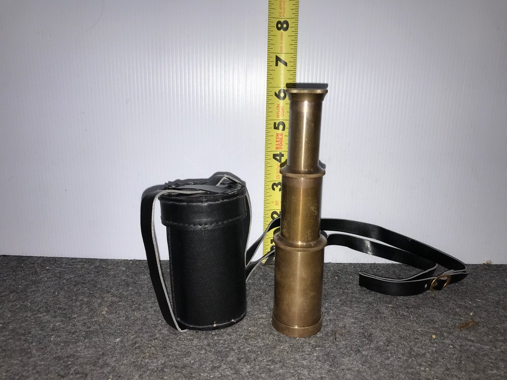 Brass Spy Glass with Case