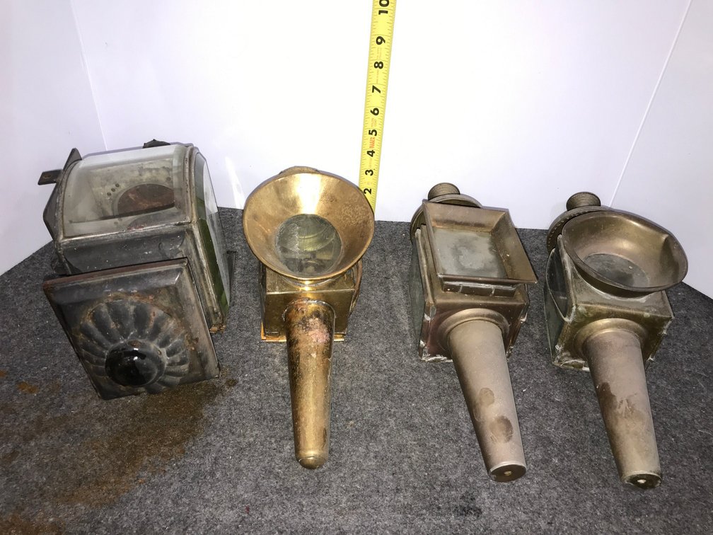 Antique Carriage Lantern Lot