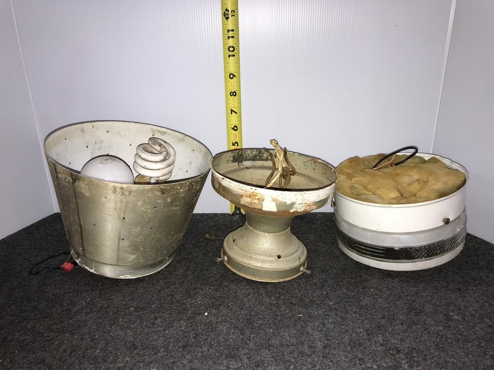 Vintage industrial and residential fixtures