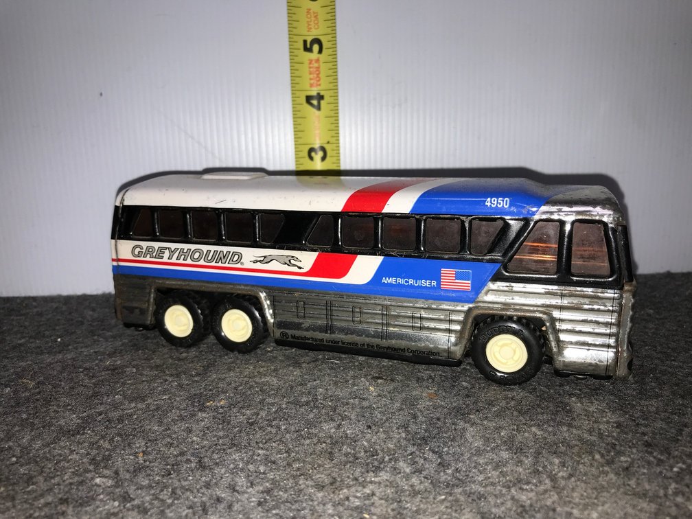 Press Steel Greyhound Bus Toy
