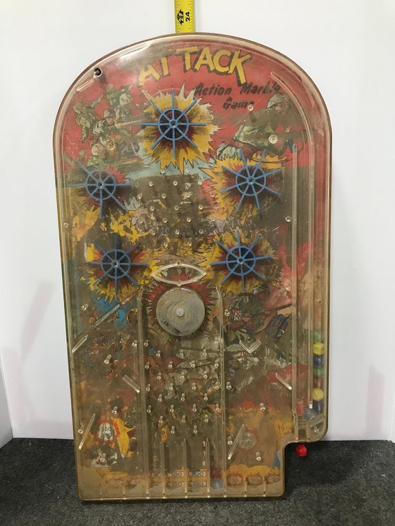 Wolverine Attack Action Marble Game Table Top Pin Ball