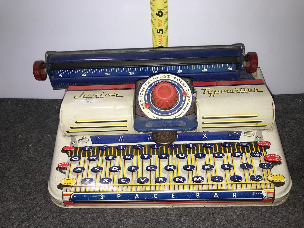 Marx 10 Letho Junior Typewriter Toy