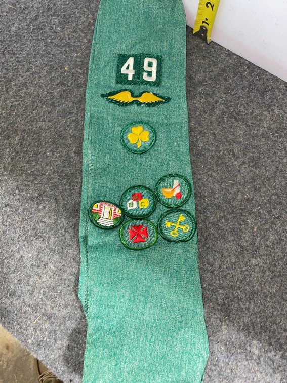 vintage Girl Scout Merit Badge/Sash