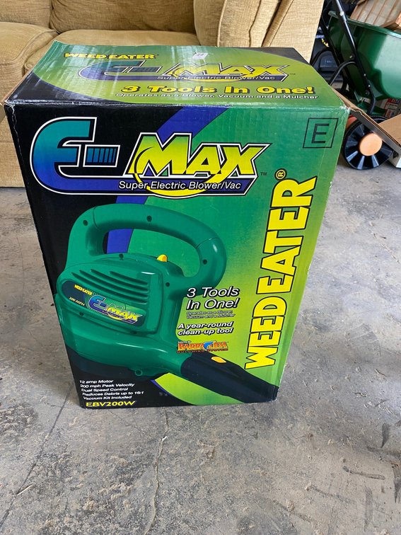E-Max Super Electric Blower Vac Weedeater Brand