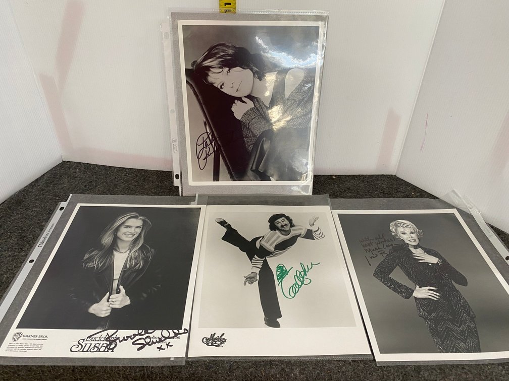 Signed Photo of Brook Shields, Signed Photos of Joan rivers, Gallagher, Patricia Richardson
