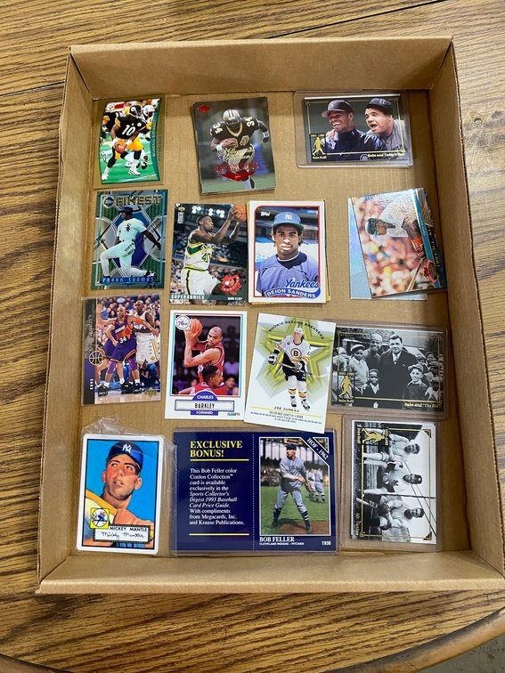 90's Basketball, Football, Baseball Cards- Dion Sanders Rookie Baseball Card