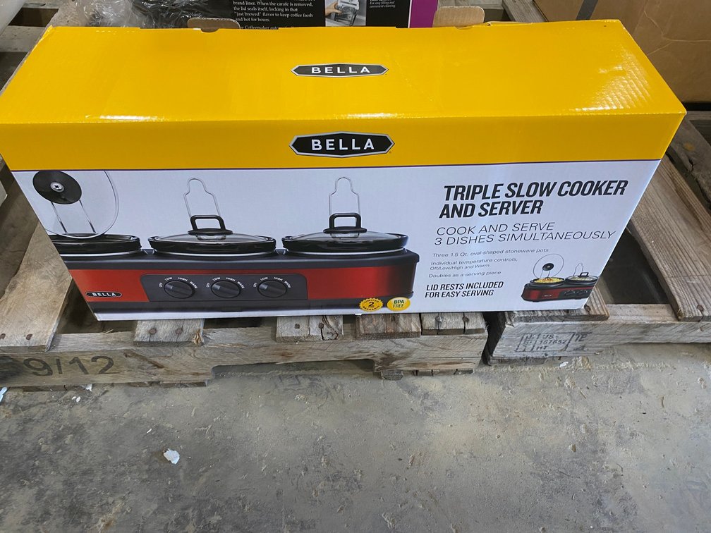 Bella Triple Slow Cooker and Server