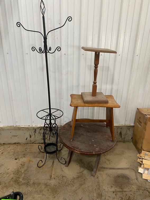Coat Rack and 3 Stands