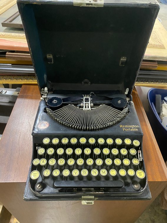 Remington Portable Typewriter with case