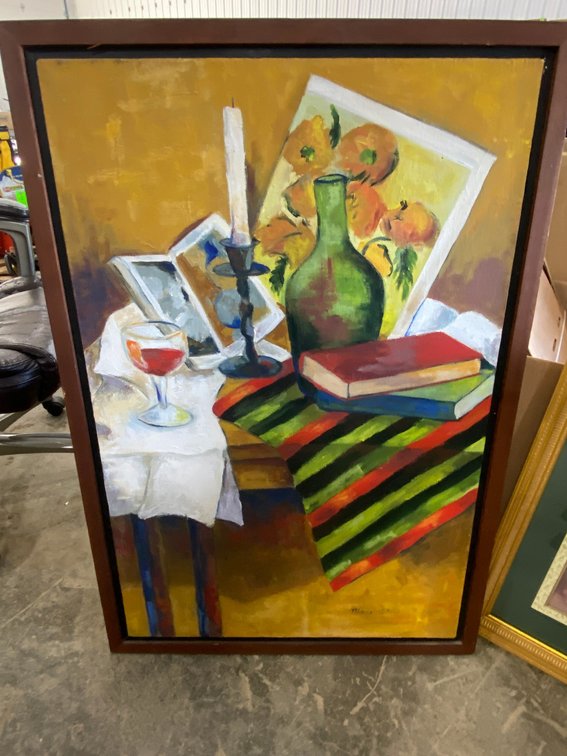 Framed and Signed Painting on Canvas