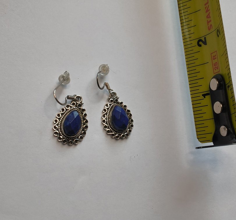 Sterling Silver Lapis Lazuli Earings
